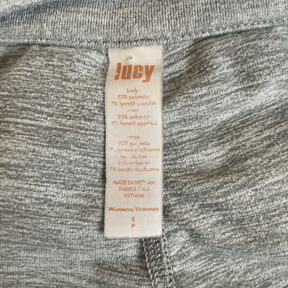 Lucy Gray 3/4 Zip Pullover Ruched Long Sleeve Women's Size Small Thumb Holes - Picture 9 of 10